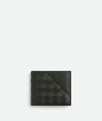 BOTTEGA VENETA Men's Intrecciato Diagonal Bi-Fold Wallet | 葆蝶家 男仕銀包 (深綠色)