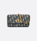 CHRISTIAN DIOR Small Miss Caro Pouch with Chain | Dior handbag (blue presbyopia)
