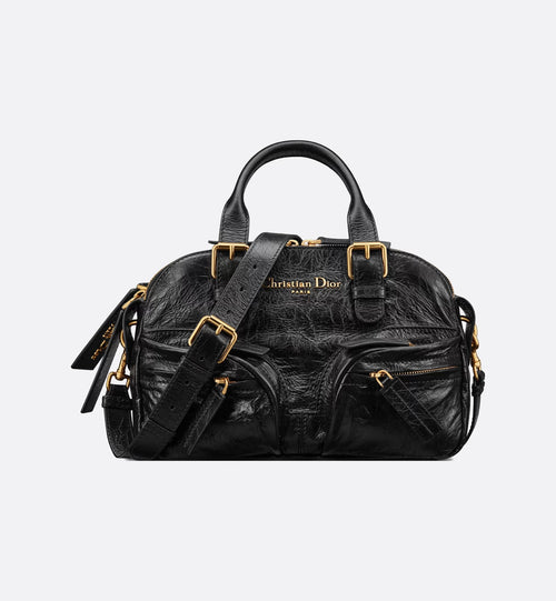 CHRISTIAN DIOR Small Grand Tour Bowling Bag | Dior Handbag (Small/Black)