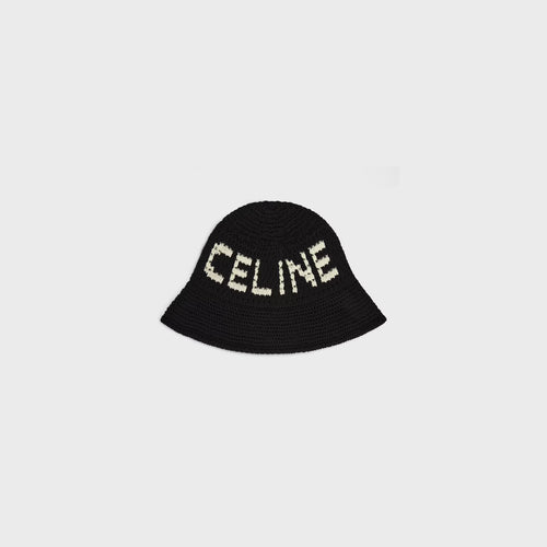 CELINE Beanie in crocheted cotton | Celine Beanie (black)