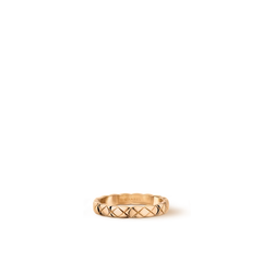 CHANEL J11793 Coco Crush Ring Quilted Motif Mini & 18K White Gold | CHANEL Ring (White Gold)