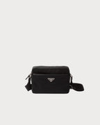 PRADA Men's Re-Nylon and Saffiano Shoulder Bag | 普拉達 男仕手袋 (黑色)