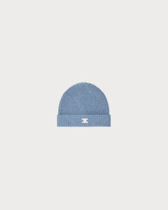 CELINE Beanie with Triomphe Patch | 賽琳 冷帽 (Blue Denim)
