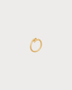CELINE Triomphe Asymmetric Ring in Brass with Rhodium Finish | Celine Ring (Multiple Colors)