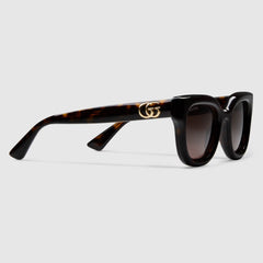 GUCCI Round Frame Sunglasses | Gucci Sunglasses (Multi-color)