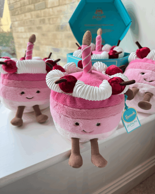 JELLYCAT X HARRODS Cheri Birthday Cake Limited Edition | 生日蛋糕 (粉紅色)