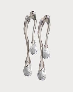 ALEXIS BITTAR Lucite Silver Front Back Double Drop Earring | 耳环(多色)