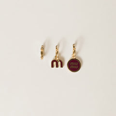 MIU MIU Set of Enameled Metal Earrings | 缪缪 耳环 (多色)