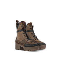 LOUIS VUITTON 1A4XY1 Women's Laureate Desert Boot | 路易威登 短靴 (啡黑色)