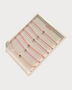 REDLINE White Gold and Diamond Illusion Bracelet | 红绳手链(0.05CT/多色)