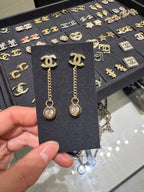 CHANEL 24B ABE279 Drop Earrings | 香奈兒 耳環 (金色)