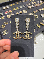 CHANEL 24B ABE124B Drop Earrings | 香奈兒 耳環 (金色)