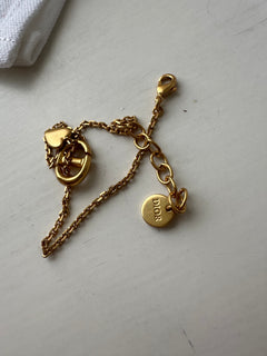 CHRISTIAN DIOR CD Navy Bracelet | 迪奧 手鏈 (金色)