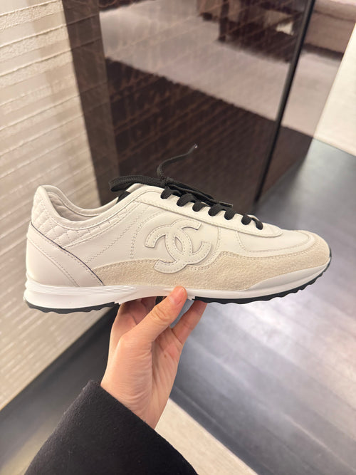 CHANEL 2025 Calfskin & Suede Calfskin Trainers | Chanel sneakers (multi-color)