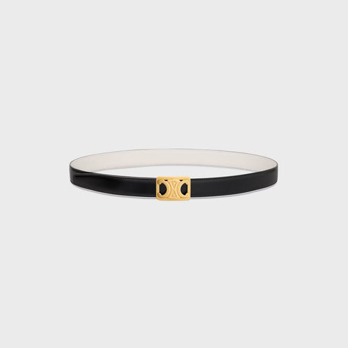 CELINE Medium Reversible Framed Triomphe Belt | CELINE Reversible Belt (Black/White)