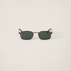 MIU MIU Logo sunglasses (Military Green Lenses)