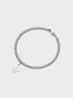 TIFFANY & CO. Heart Tag Bead Bracelet with a Diamond 4mm(2 Colors)