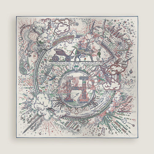 HERMES Please Hold The Line Scarf 90 | Hermès silk scarf (multicolor)