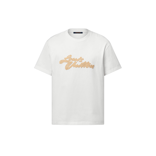LOUIS VUITTON 1AHW92 Embroidered Signature T-Shirt | 路易威登 男士上衣 (多色)