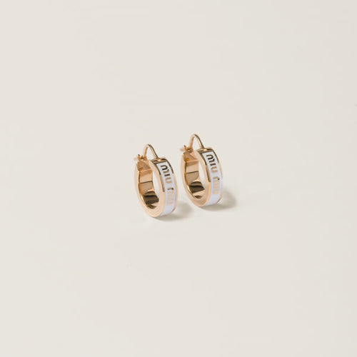 MIU MIU Enameled metal earrings | 繆繆 耳環 (多色)