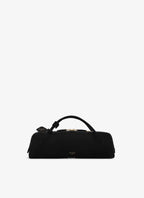 ALAIA Le Teckel Clutch In Suede Goatskin | 手袋 (黑色) - LondonKelly 英國名牌代購