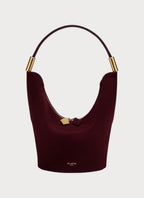 ALAIA Shape Bag In Suede Goatskin And Calfskin (Small/Red) - LONDONKELLY 英国名牌代购