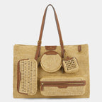 ANYA HINDMARCH E/W Raffia Holiday Tote | 安雅·希德瑪芝 E/W 草編度假托特包(天然色) - LondonKelly 英國名牌代購
