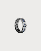 APM MONACO A21436KBR Blue Smile Morse Code Ring | 摩斯密碼戒指 (深灰色) - LondonKelly 英國名牌代購