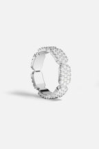 APM MONACO A23030OX Dainty Silver Pave Ring | 精緻鑲石銀戒指 (銀色) - LondonKelly 英國名牌代購