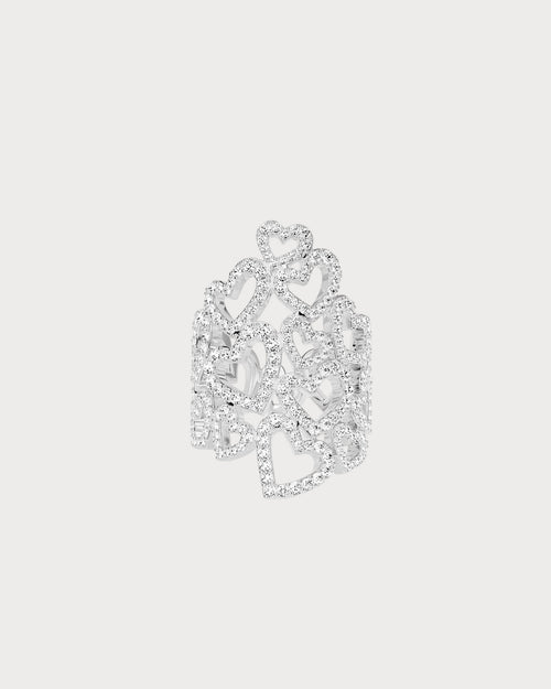 APM MONACO A23864OX Statement Heart Ring | 個性愛心戒指 (銀色) - LondonKelly 英國名牌代購