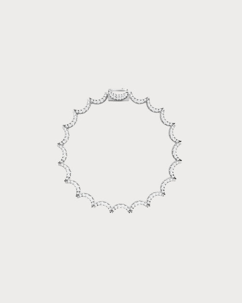APM MONACO AB5382OX Wavy Silver Bracelet | 波浪銀手鏈 (銀色) - LondonKelly 英國名牌代購