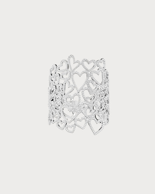 APM MONACO AB5677OX Statement Heart Bracelet | 愛心手鏈 (銀色) - LondonKelly 英國名牌代購