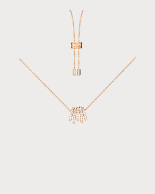 APM MONACO AC4693OX Hoop Silver Adjustable Necklace | 银色圆圈可调式项链 (多色) - LondonKelly 英国名牌代购