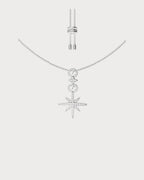 APM MONACO AC7135OX Pave Meteorites & Circles Adjustable Necklace | 鋪鑽與圓圈可調式項鍊 (銀色) - LondonKelly 英國名牌代購