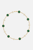 APM MONACO YC7934XMAL Malachite Meteorites Choker | 孔雀石頸鏈 (金色) - LondonKelly 英國名牌代購