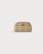 BURBERRY Medium Check Travel Pouch | 博柏利 化妝袋 (中碼/米色) - LONDONKELLY 英國名牌代購