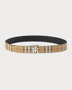 BURBERRY Men's Reversible TB Belt | 博柏利 男仕皮带 (3.5CM/啡黑色) - LONDONKELLY 英国名牌代购
