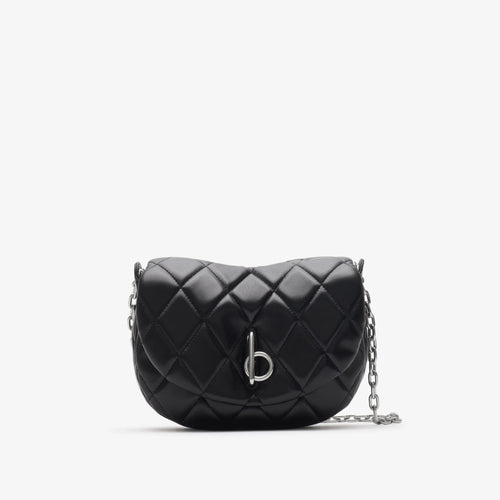 BURBERRY Quilted Rocking Horse Bag Black Paladium | 博柏利 手袋 (黑色) - LondonKelly 英國名牌代購