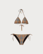 BURBERRY Vintage Check Triangle Bikini | 博柏利 比基尼 (米色) - LONDONKELLY 英國名牌代購