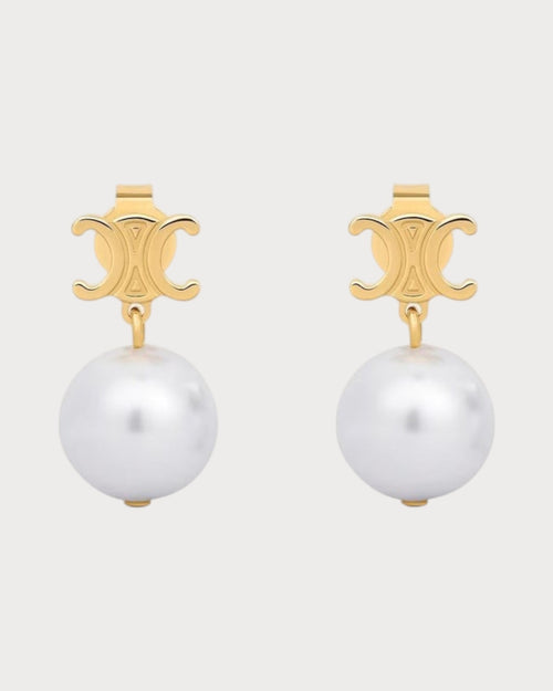 CELINE Les Perles Celine Earrings | 赛琳 耳环 (金色) - LondonKelly 英国名牌代购