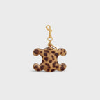 CELINE Triomphe Pom - Pom Keyring In Pony | 赛琳 锁匙扣 (豹纹) - LondonKelly 英国名牌代购