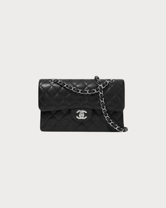 CHANEL A01112 Small Classic Flap Grained Calfskin Black | 香奈兒 經典手袋 (細碼23CM/黑色) - LONDONKELLY 英國名牌代購