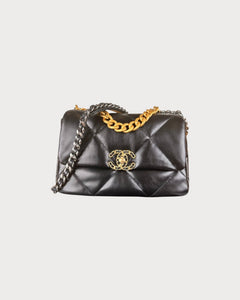 CHANEL AS1160 Small 19 Bag | 香奈儿 手袋 (黑色金扣) - LONDONKELLY 英国名牌代购
