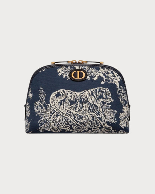 CHRISTIAN DIOR 30 Montaigne Beauty Pouch | 迪奧 化妝袋 (藍色) - LONDONKELLY