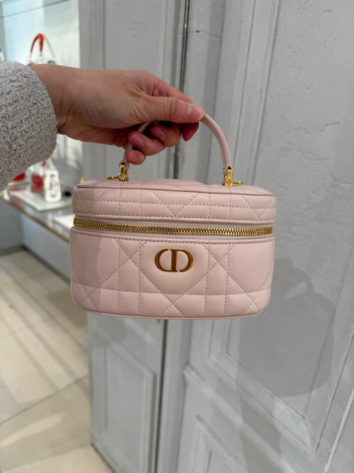 CHRISTIAN DIOR Caro Mini Vanity Case | 迪奧 迷你化妝盒袋 (Pink)
