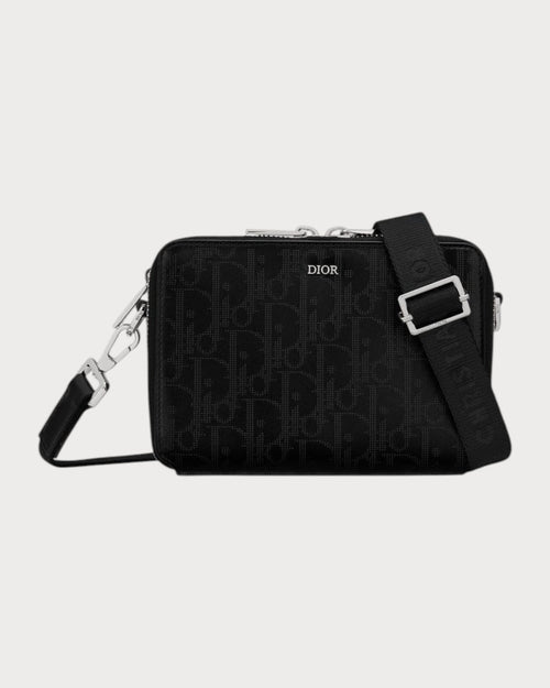 CHRISTIAN DIOR Men's Zipped Pouch with Strap | 迪奧 男仕手袋 (黑色) - LONDONKELLY 英國名牌代購