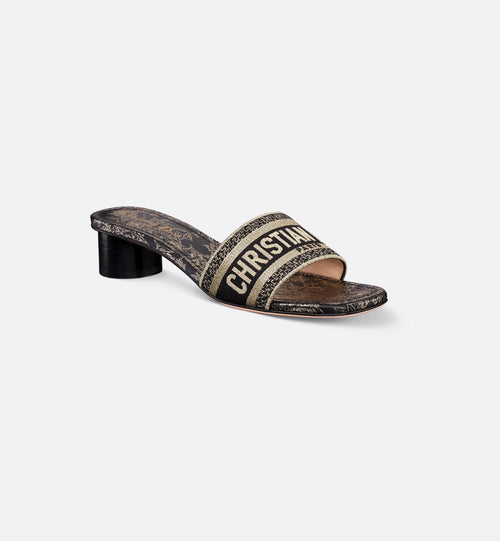 CHRISTIAN DIOR Women's Dway Heeled Slide | 迪奧 高跟涼鞋 (黑色) - LondonKelly 英國名牌代購