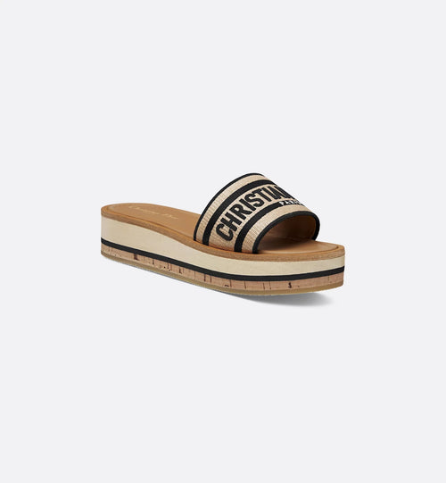 CHRISTIAN DIOR Women's Dway Platform Slide | 迪奧 厚底涼鞋 (啡色) - LondonKelly 英國名牌代購