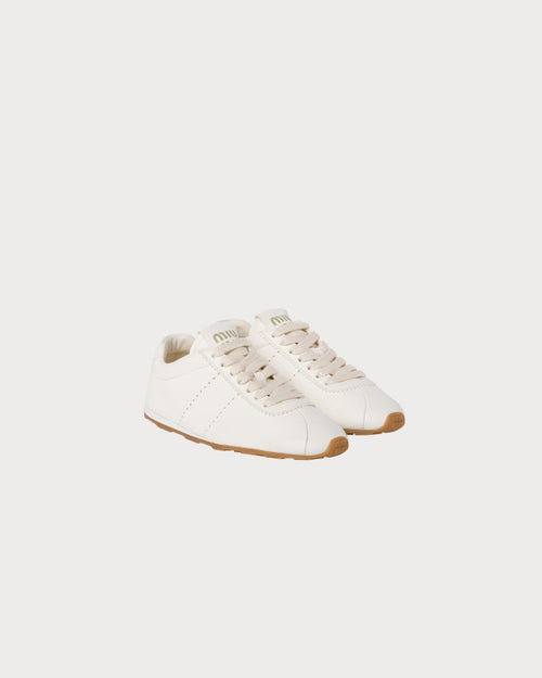 MIU MIU Plume Nappa Leather Sneakers | Miu Miu sneakers (white)