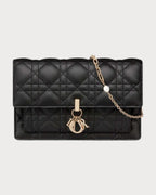 CHRISTIAN DIOR Lady Dior Chain Pouch | 迪奥 小手袋配链带 (黑色)